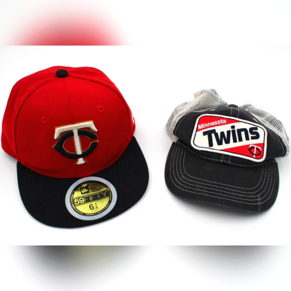 Little Boys Minnesota Twins Hats – Set of 2